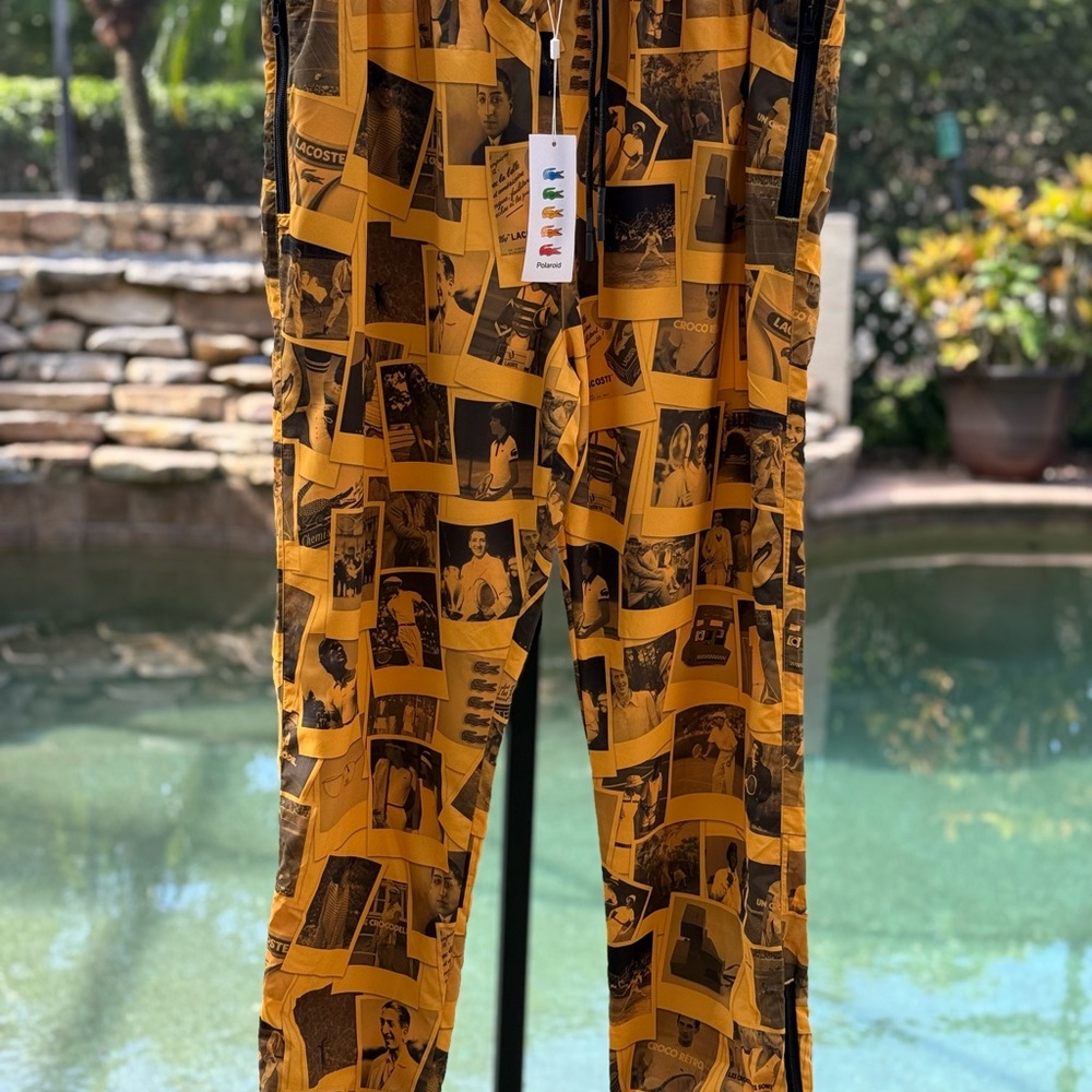 LACOSTE LIVE‎ POLAROID COLLABORATION SWEATPANTS (XL)